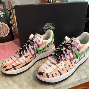 *SOLD!!* Nike Air Force 1 “Black Tie-Dye”